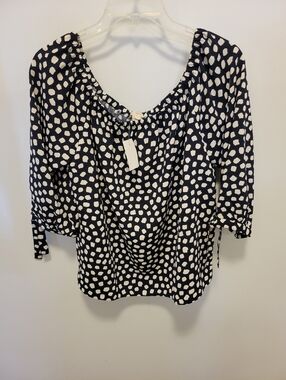 J. Crew Navy Blue Off The Shoulders Blouse